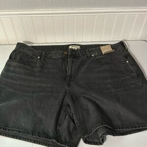 Madewell Baggy Jean Shorts Black Size 20W